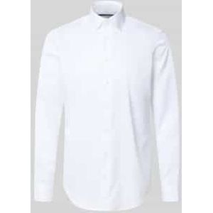 Regular fit zakelijk overhemd met kentkraag