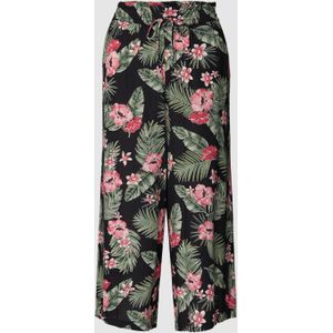 Culotte van viscose met all-over bloemenmotief