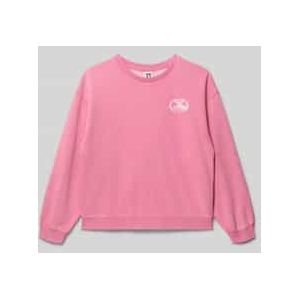 Sweatshirt met labelprint