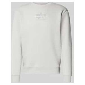 Sweatshirt met logo en ronde hals