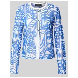 Gebreid jack in all-over look met knoopsluiting