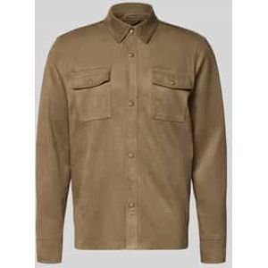 Overhemdjack met kentkraag