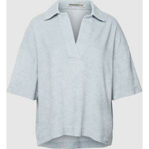 Sweatshirt van badstof met V-hals, model 'JARNA'