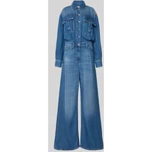 Jumpsuit in denimlook met borstzakken