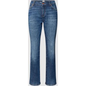 Straight fit jeans met labelpatch, model 'CROSBY'
