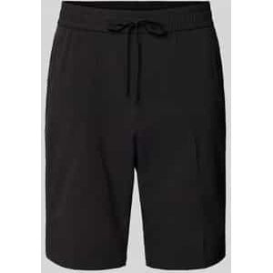 BOSS Green - Korte Broek - Zwart - Materiaalmix met Stretch