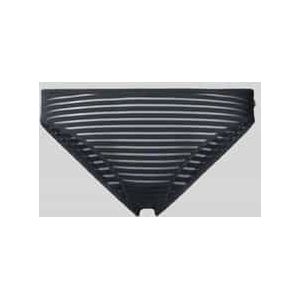 Slip met semi-transparant streepmotief