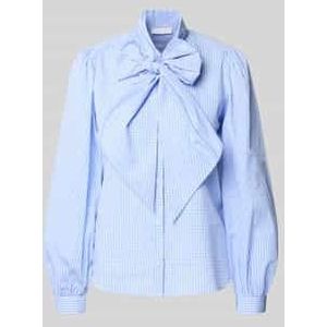 Rich & Royal - Blouse - Blauw - Klassieke Blouse - Lange Mouw