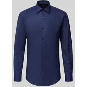 Slim fit zakelijk overhemd van katoenmix, model 'HANK'