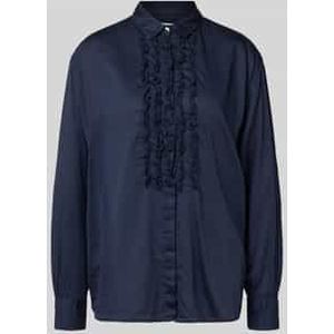 Overhemdblouse met blinde knoopsluiting, model 'DANA'