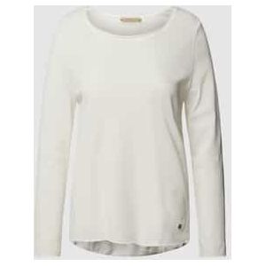 Shirt met lange mouwen en labelapplicatie