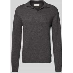 Gebreide pullover van wolmix met polokraag, model 'Karl'