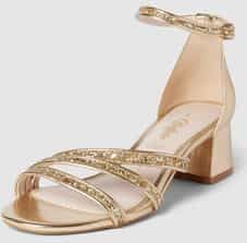 Buffalo - LILLY GLAM - Damessandaaltje - Zwart - Pailletten - Blokhak