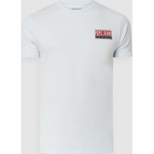 Slim fit T-shirt met logoprint, model 'Jossy'