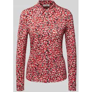 Regular fit shirt met lange mouwen van viscosemix