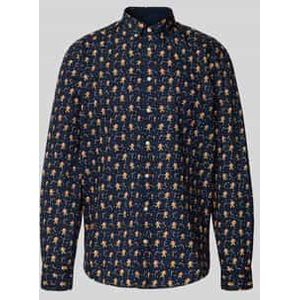 Regular fit vrijetijdsoverhemd met kerstmotief