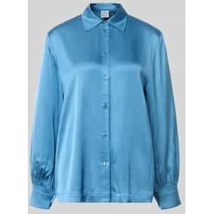 Regular fit blouse van viscose met knoopsluiting