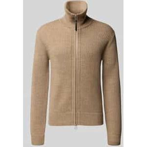 Gebreid jack met opstaande kraag, model 'Niall'