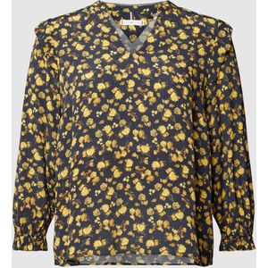PLUS SIZE blouse met all-over motief, model 'MOSS'