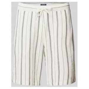 Korte broek met streepmotief