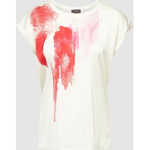 T-shirt met motiefprint, model 'SOFT ROMANCE'