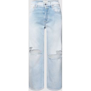 Jeans met labelpatch, model 'MAIJKE'