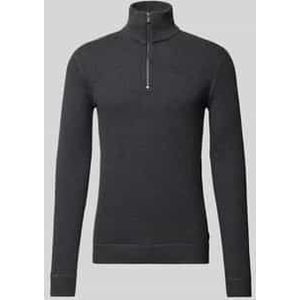Gebreide pullover met opstaande kraag, model 'BLUCHRISTER'