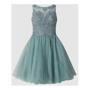 Cocktailjurk met sierboorden