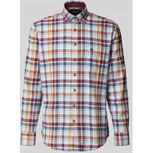 FYNCH-HATTON - Overhemd - Navy - Flanel - Geruit