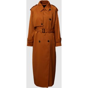 Trenchcoat met schouder- en mouwtrensjes