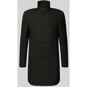 Slim fit lange jas met structuurmotief, model 'HYDE'