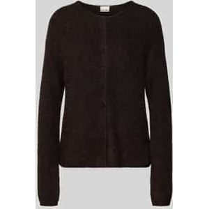 Gebreid jack met ronde hals, model 'KAMARA'