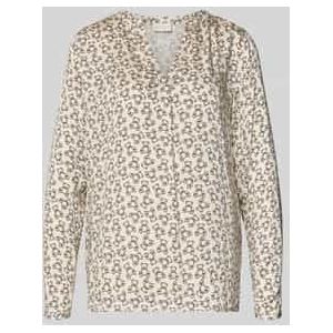 Regular fit blouse met tuniekkraag