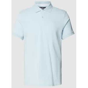 Slim fit poloshirt met labelstitching