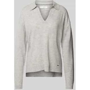 Gebreide pullover met labeldetail, model 'LILLIAN'