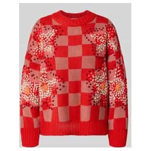 Loose fit pullover van scheerwolmix