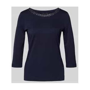 T-shirt met siersteentjes en 3/4-mouwen