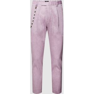 Regular fit pantalon met structuurmotief