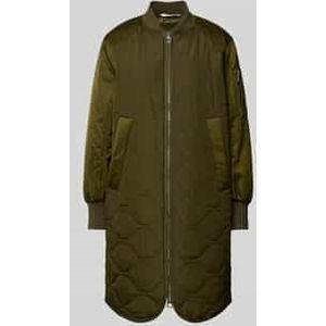 Marc O'Polo - Lange Blouson - Effen - Regular Fit - Opstaande Kraag