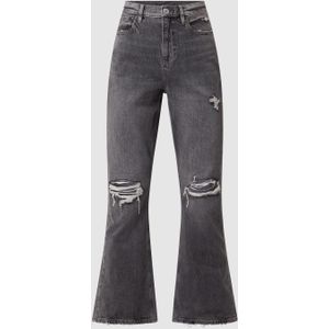 Flared cut jeans van katoen