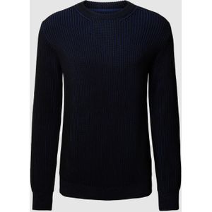 Gebreide pullover in two-tone-stijl, model 'ANDRAAS'