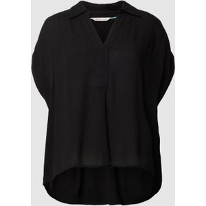 Blouseshirt van viscose met structuurmotief