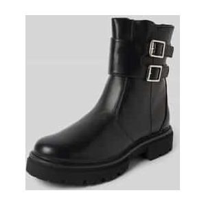 Chelsea boots met brede riem en dubbele gesp, model 'TRINITY-7'