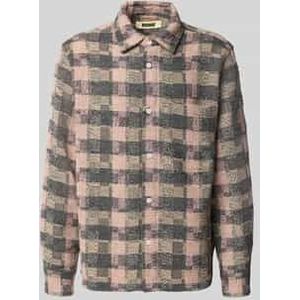 Vrijetijdsoverhemd met pointellemotief, model 'Glixto'