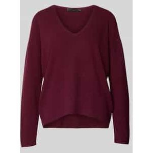 Relaxed fit pullover van viscosemix in gebreide look