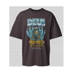 T-shirt met labelprint