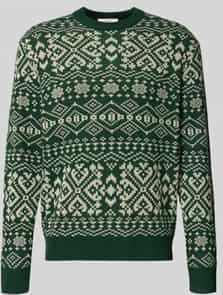 Regular fit gebreide pullover van een wolmix, model 'HOLGER'