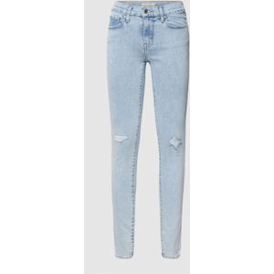 Super skinny fit jeans met labeldetail