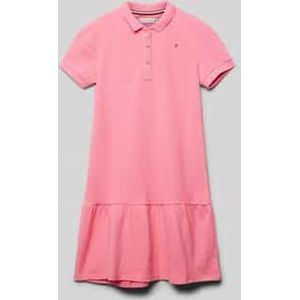 Jurk met logostitching, model 'ESSENTIAL'