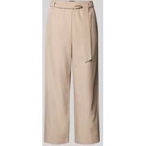 Straight leg stoffen broek met verkort model